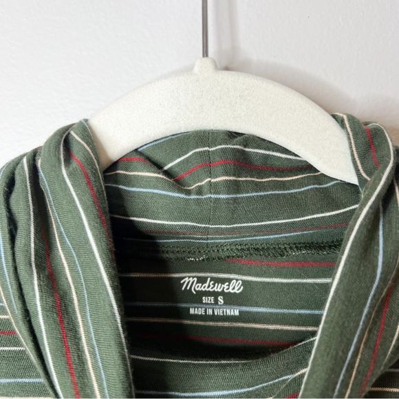 Madewell Whisper Cotton Turtleneck in Ivorton Stripe - Picture 5 of 8